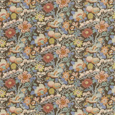 G P & J BAKER BP11075.5.0 LITTLE MAGNOLIA ESPRESSO Fabric - Eade's Wallpaper