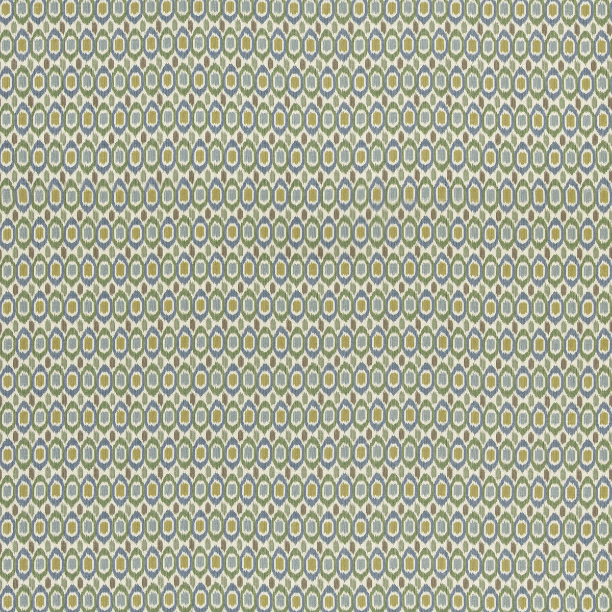 G P & J BAKER BP11077.1.0 TIGRIS EMERALD/BLUE Fabric - Eade's Wallpaper