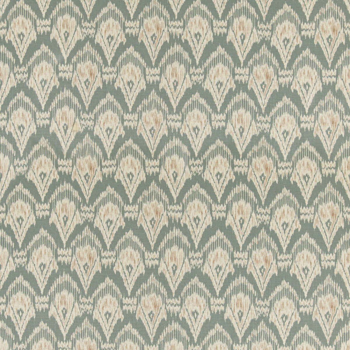 G P & J BAKER BP11079.1.0 ZARABAND TEXTURE TEAL/SPICE Fabric - Eade's Wallpaper