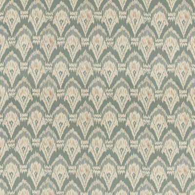G P & J BAKER BP11079.1.0 ZARABAND TEXTURE TEAL/SPICE Fabric - Eade's Wallpaper