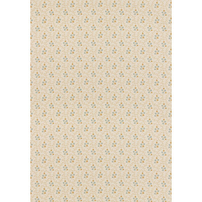G P & J BAKER POSY BP11105.4.0 in OCHRE/BLUE Wallpaper - HOU