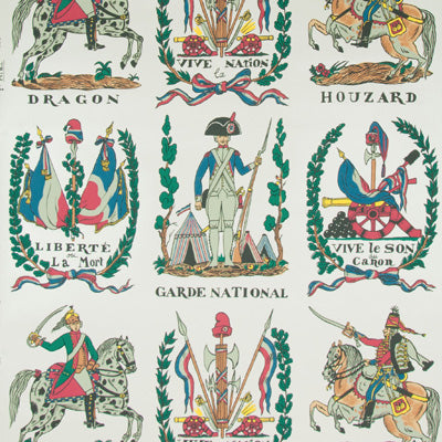 BRUNSCHWIG & FILS BR-60311.01.0 BATTLE OF VALMY 1792 MULTI ON WHITE VINYL Wallpaper - Eade's Wallpaper