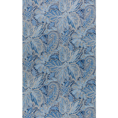 BRUNSCHWIG & FILS BR-69161.5.0 CHANDIGARH SAPPHIRE Wallpaper - Eade's Wallpaper