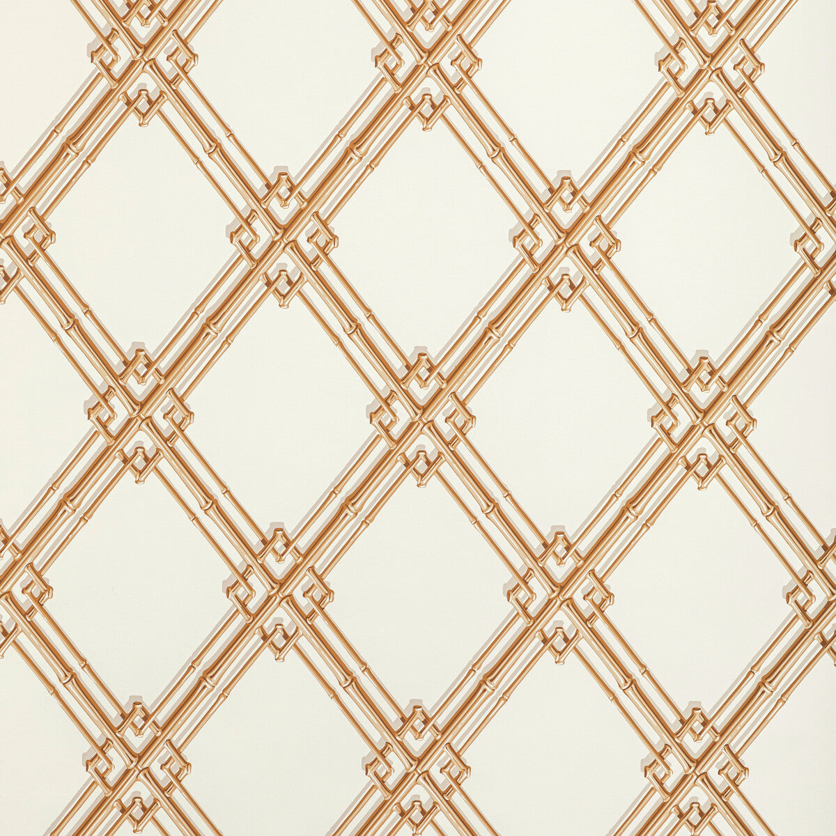 BRUNSCHWIG & FILS BR-69411.4.0 TREILLAGE DE BAMBOU GOLD Wallpaper - Eade's Wallpaper