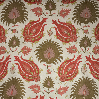 BRUNSCHWIG & FILS BR-700020.1736.0 KASHMIRI LINEN PRINT BLUSH/TOAST Fabric - Eade's Wallpaper