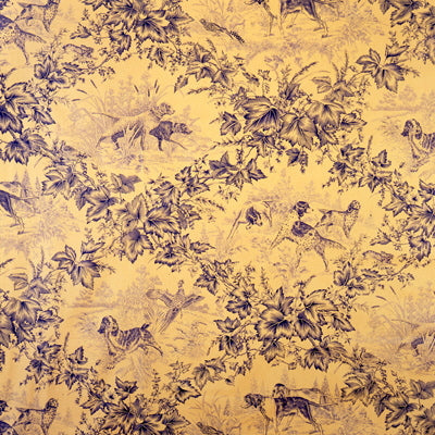 BRUNSCHWIG & FILS BR-70416.222.0 ON POINT COTTON PRINT BLUE Fabric - Eade's Wallpaper