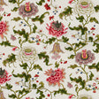 BRUNSCHWIG & FILS BR-71149.000.0 NEW ATHOS GLAZED CHINTZ MULTI ON WHITE Fabric - Eade's Wallpaper