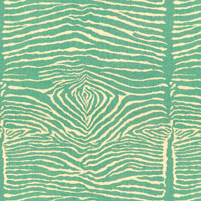 BRUNSCHWIG & FILS BR-79168.513.0 LE ZEBRE AQUA Fabric - Eade's Wallpaper