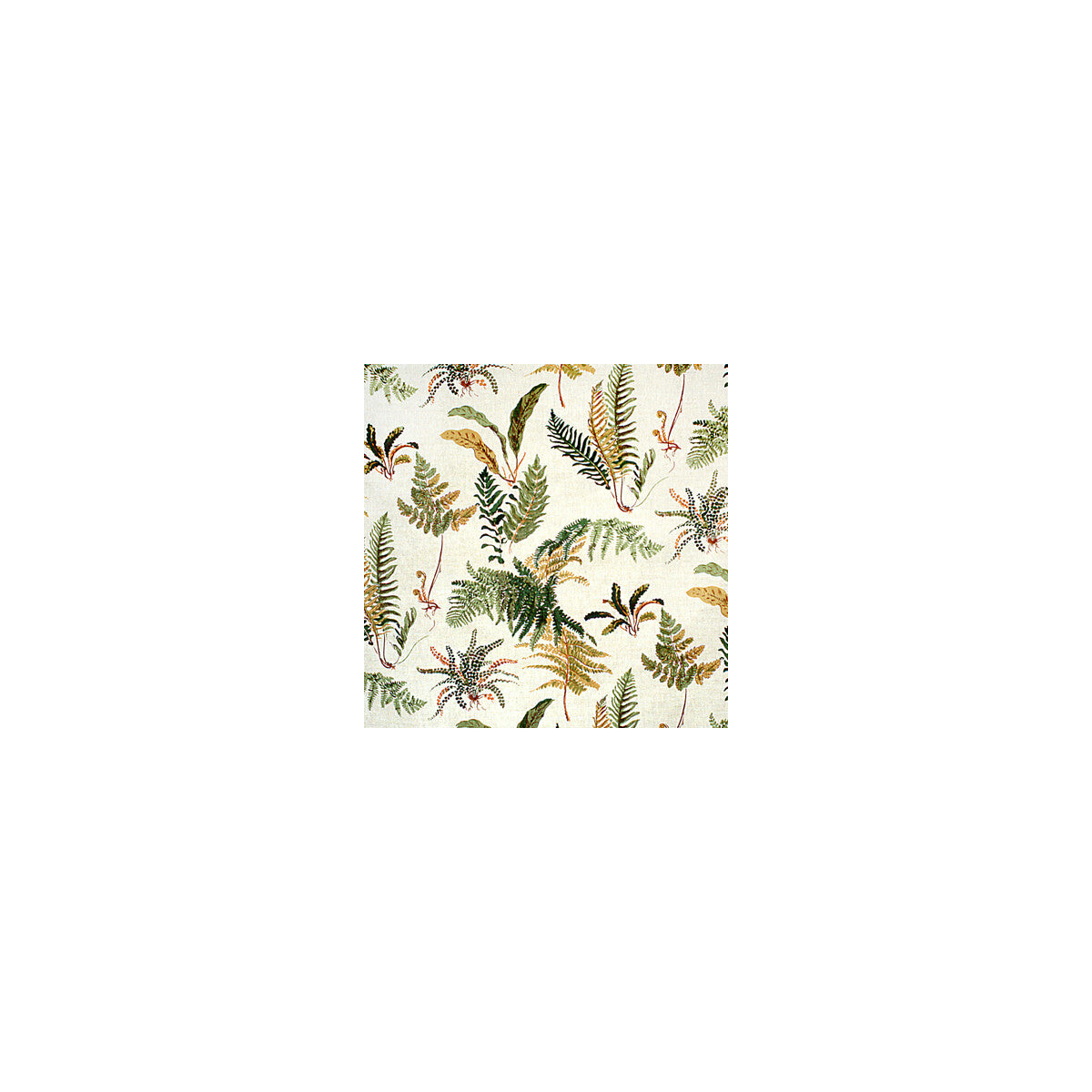 BRUNSCHWIG & FILS BR-79305.008.0 LES FOUGERES IVORY Fabric - Eade's Wallpaper