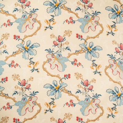BRUNSCHWIG & FILS BR-79355.195.0 FABRIANO COTTON AND LINEN PRINT CREAM Fabric - Eade's Wallpaper