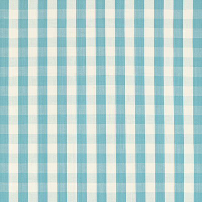 BRUNSCHWIG & FILS BR-89149.13.0 CARSTEN CHECK POOL Fabric - Eade's Wallpaper