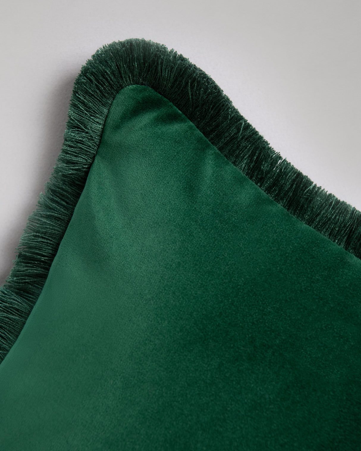 MindtheGap BRITISH RACING GREEN Velvet Cushion - Contemporary Wallpaper Collection 2025