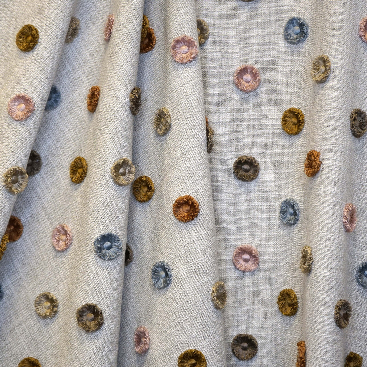 JF Fabrics 19-J9161 BUTTONS Fabric - Eade's Wallpaper & Fabric
