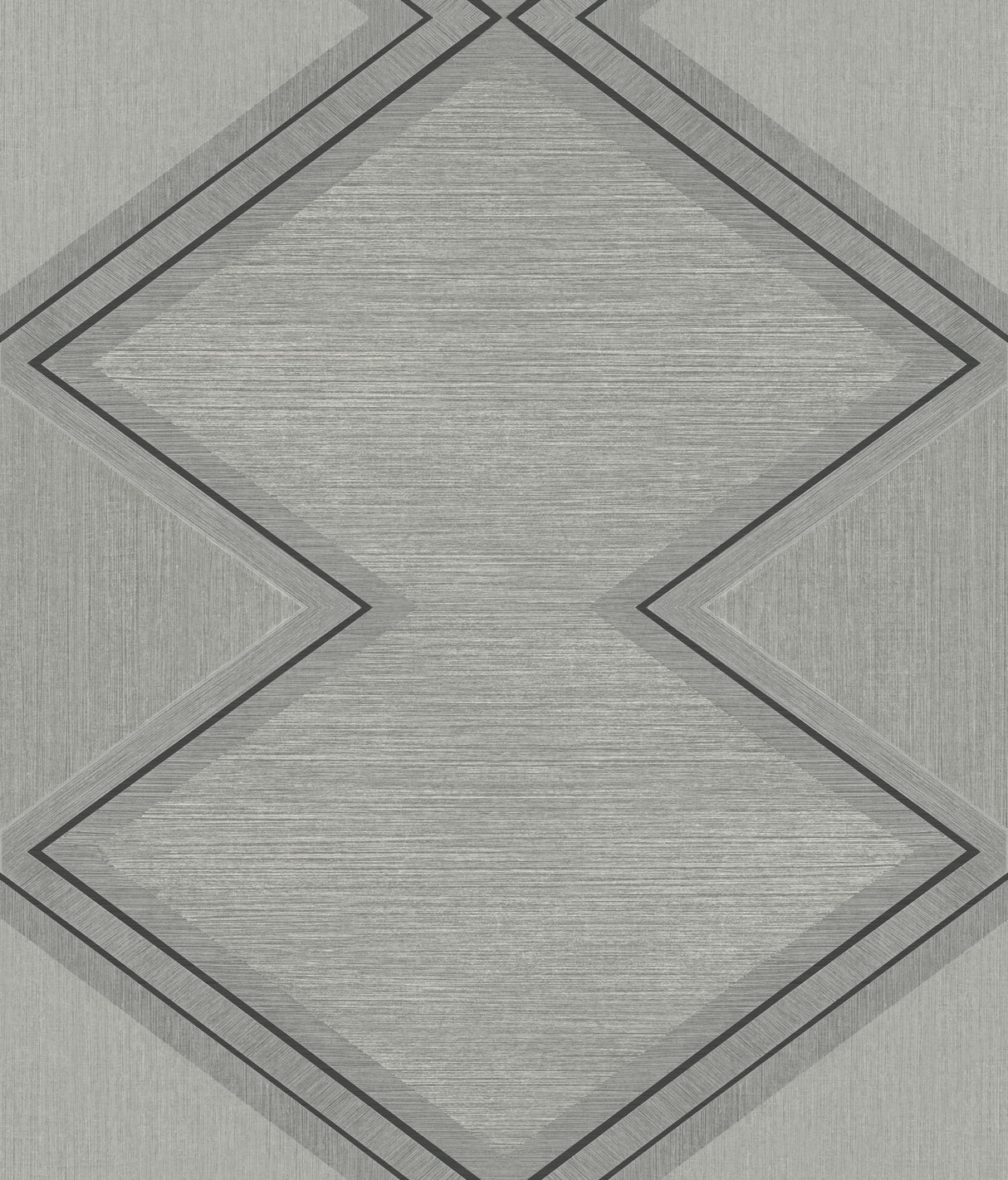 York BW3822 Diamond Twist Grey & Black Wallpaper