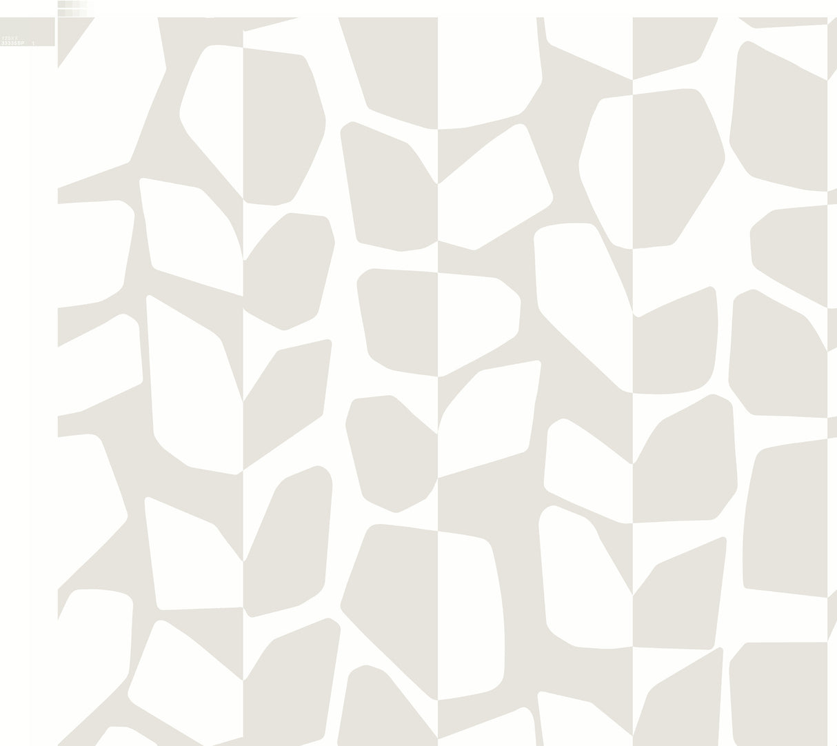 York BW3891 Primitive Vines White & Cream Wallpaper