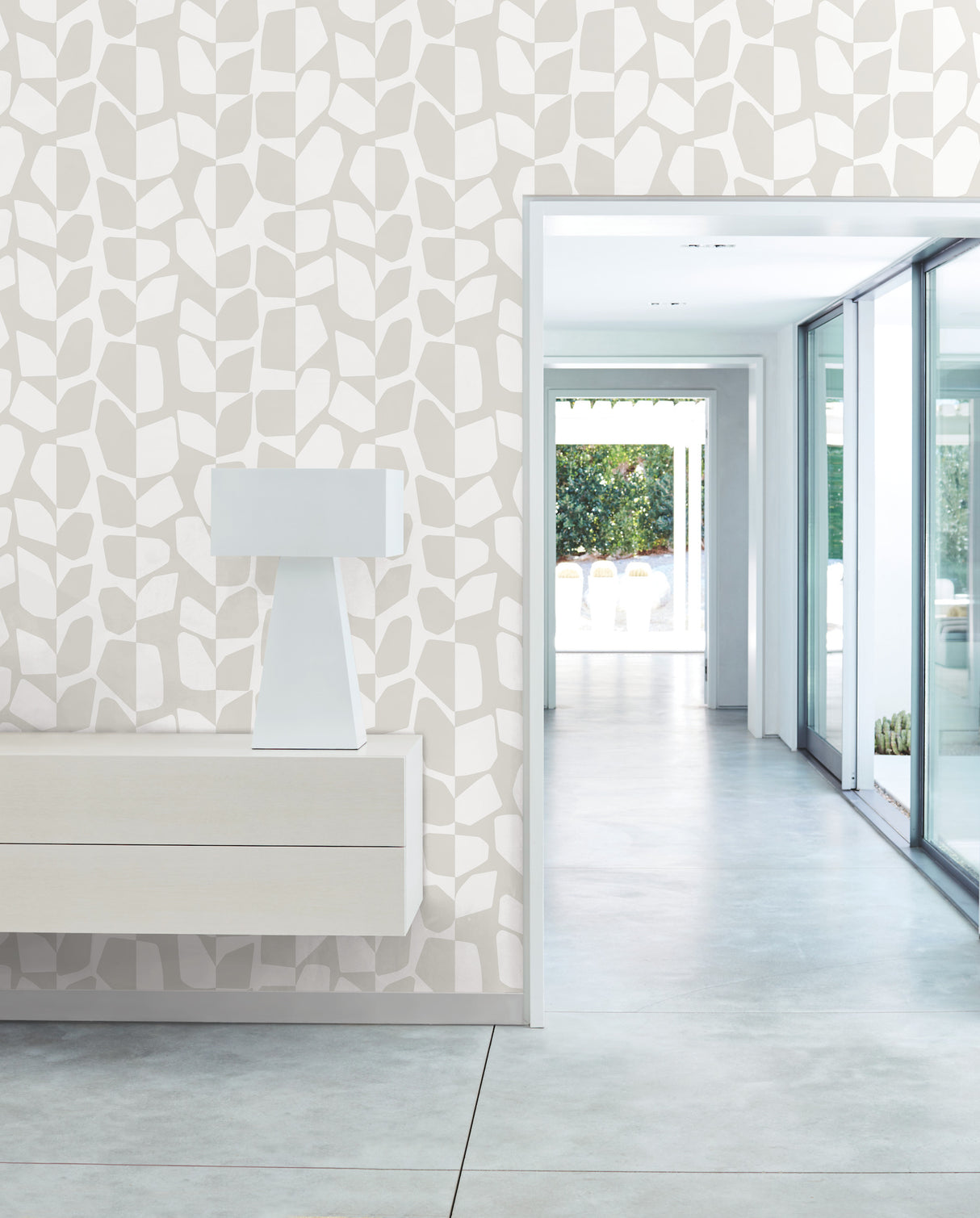 York BW3891 Primitive Vines White & Cream Wallpaper