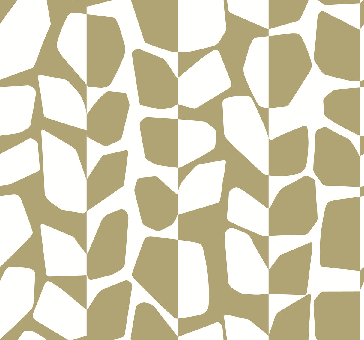 York BW3892 Primitive Vines Gold Metallic Wallpaper