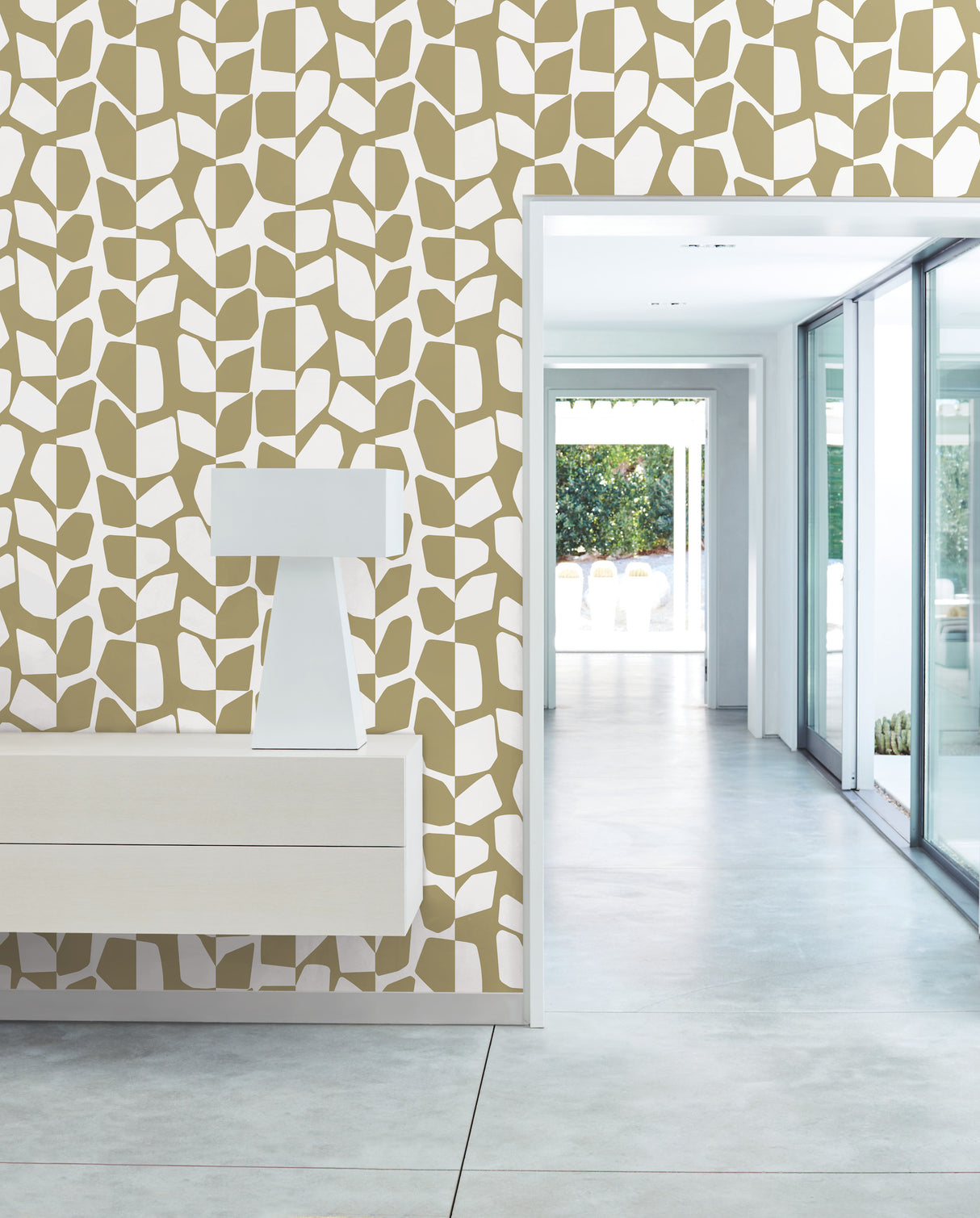 York BW3892 Primitive Vines Gold Metallic Wallpaper
