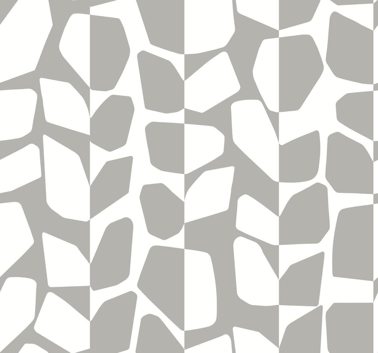 York BW3895 Primitive Vines Silver Metallic Wallpaper