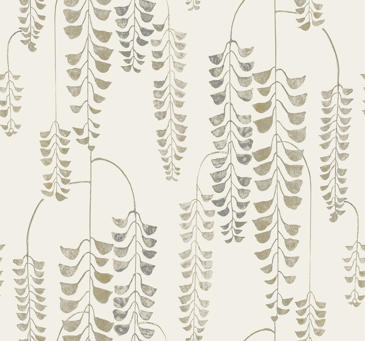 York BW3941 Deco Wisteria Cream & Gold Wallpaper