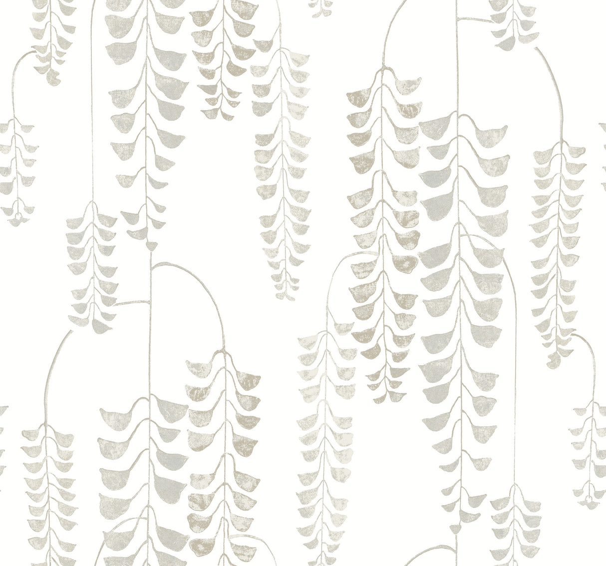 York BW3942 Deco Wisteria White & Cream Wallpaper
