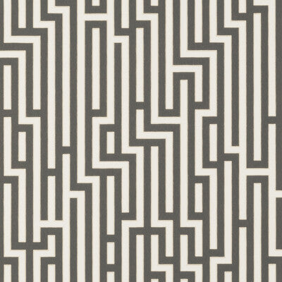G P & J BAKER BW45007.6.0 FRETWORK CHARCOAL Wallpaper - Eade's Wallpaper
