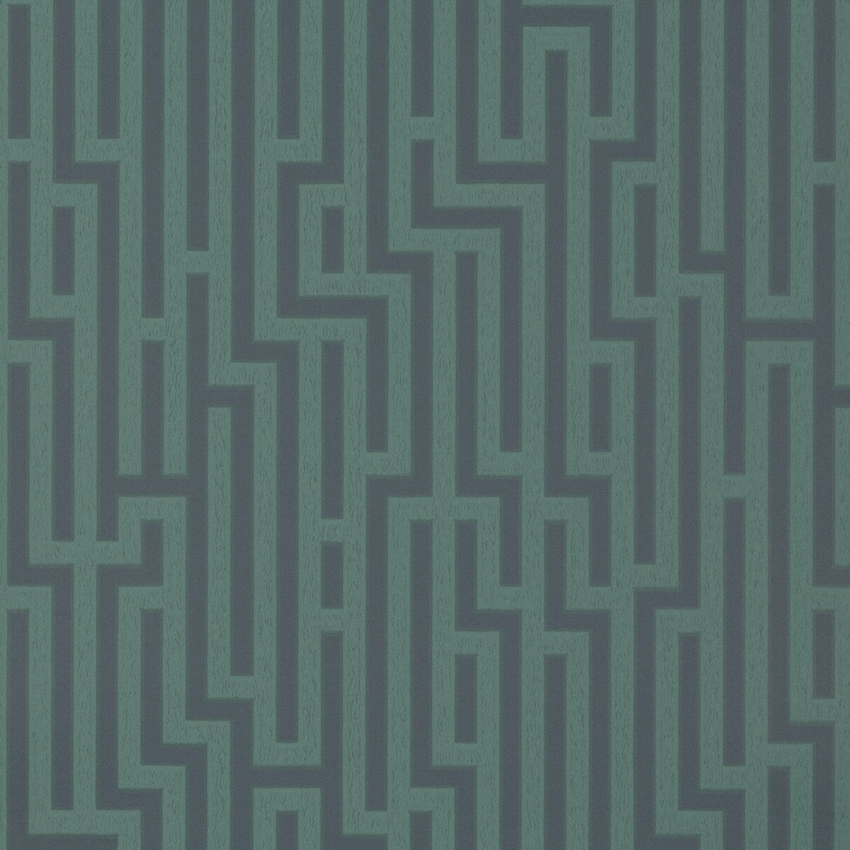 G P & J BAKER BW45007.9.0 FRETWORK INDIGO/TEAL Wallpaper - Eade's Wallpaper