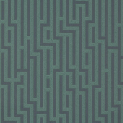 G P & J BAKER BW45007.9.0 FRETWORK INDIGO/TEAL Wallpaper - Eade's Wallpaper