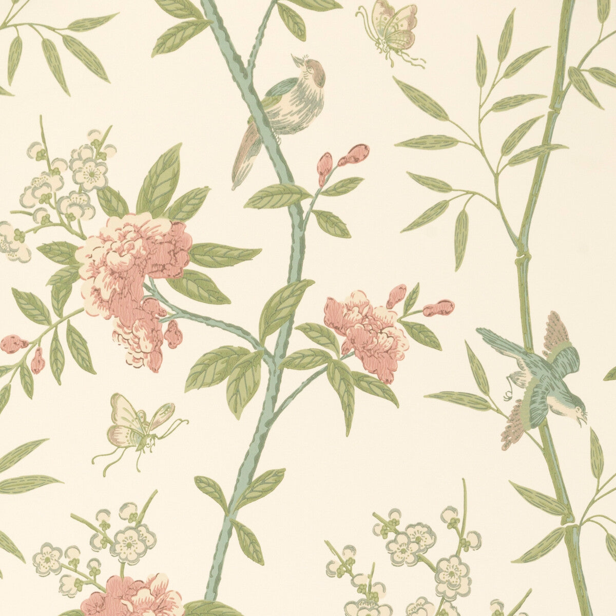 G P & J BAKER BW45066.8.0 PEONY & BLOSSOM VINTAGE Wallpaper - Eade's Wallpaper