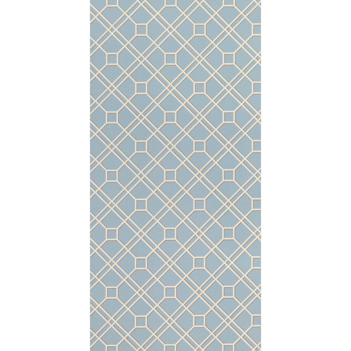 G P & J BAKER BW45071.9.0 LANGDALE TRELLIS SOFT BLUE Wallpaper - Eade's Wallpaper