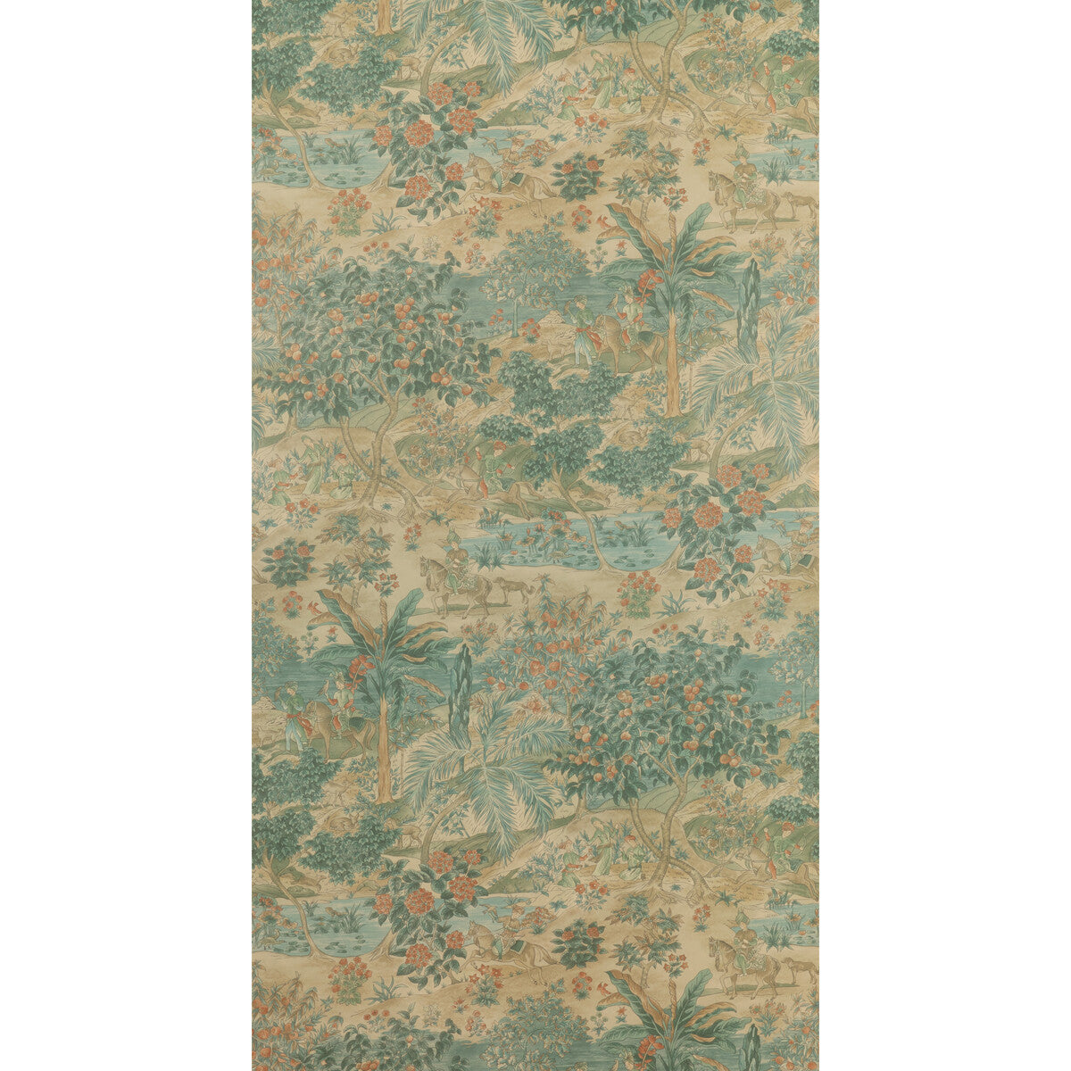 G P & J BAKER BW45088.1.0 RAMAYANA SAGE/MULTI Wallpaper - Eade's Wallpaper
