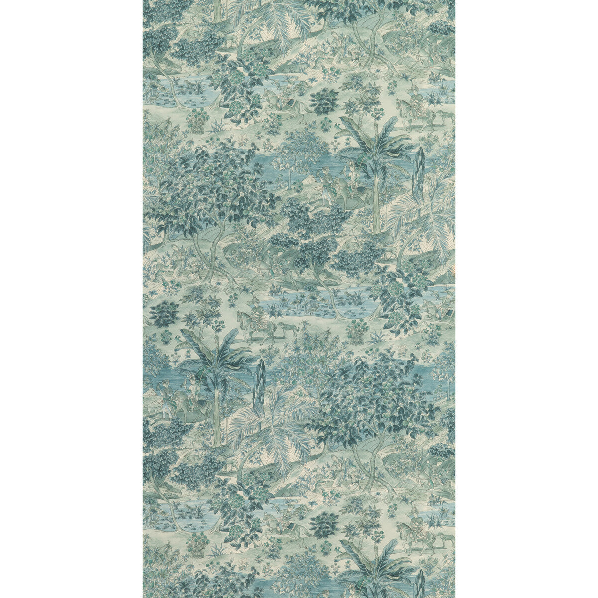 G P & J BAKER BW45088.2.0 RAMAYANA BLUE Wallpaper - Eade's Wallpaper