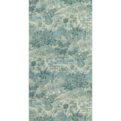 G P & J BAKER BW45088.2.0 RAMAYANA BLUE Wallpaper - Eade's Wallpaper