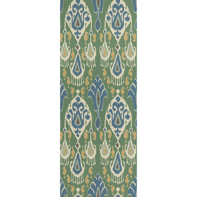 G P & J BAKER BW45090.3.0 IKAT BOKHARA EMERALD Wallpaper - Eade's Wallpaper