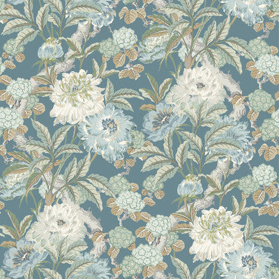 G P & J BAKER BW45095.5.0 SUMMER PEONY DENIM Wallpaper - Eade's Wallpaper