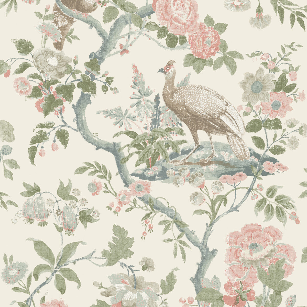 G P & J BAKER BW45096.2.0 BROUGHTON ROSE BLUSH Wallpaper - Eade's Wallpaper