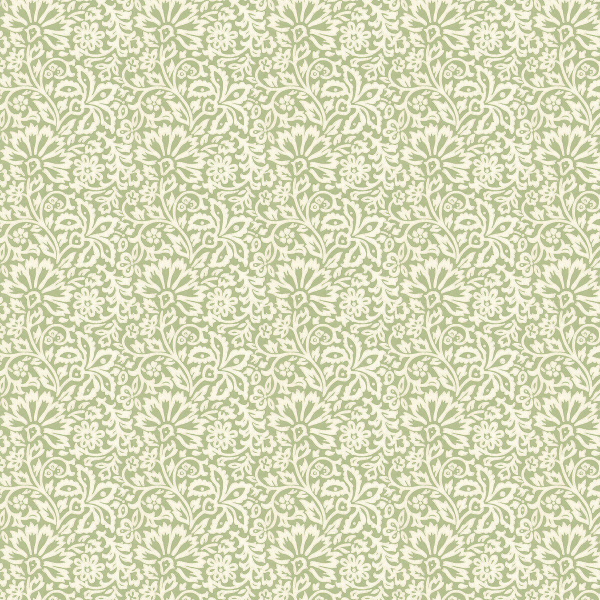 G P & J BAKER BW45097.3.0 FLORA GREEN Wallpaper - Eade's Wallpaper