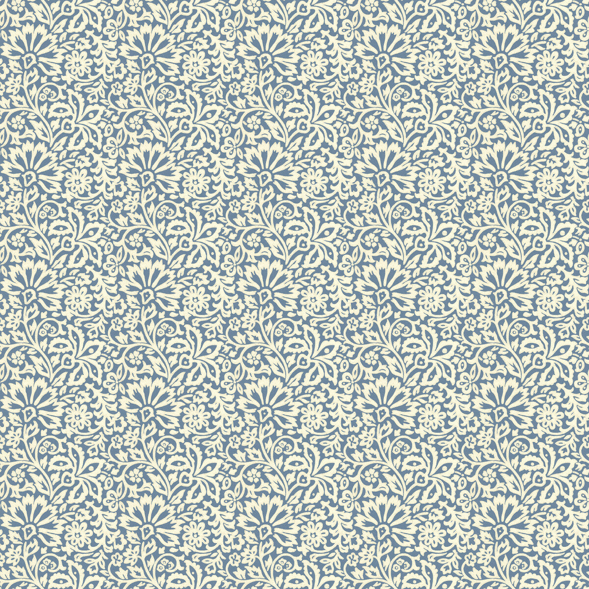 G P & J BAKER BW45097.5.0 FLORA INDIGO Wallpaper - Eade's Wallpaper