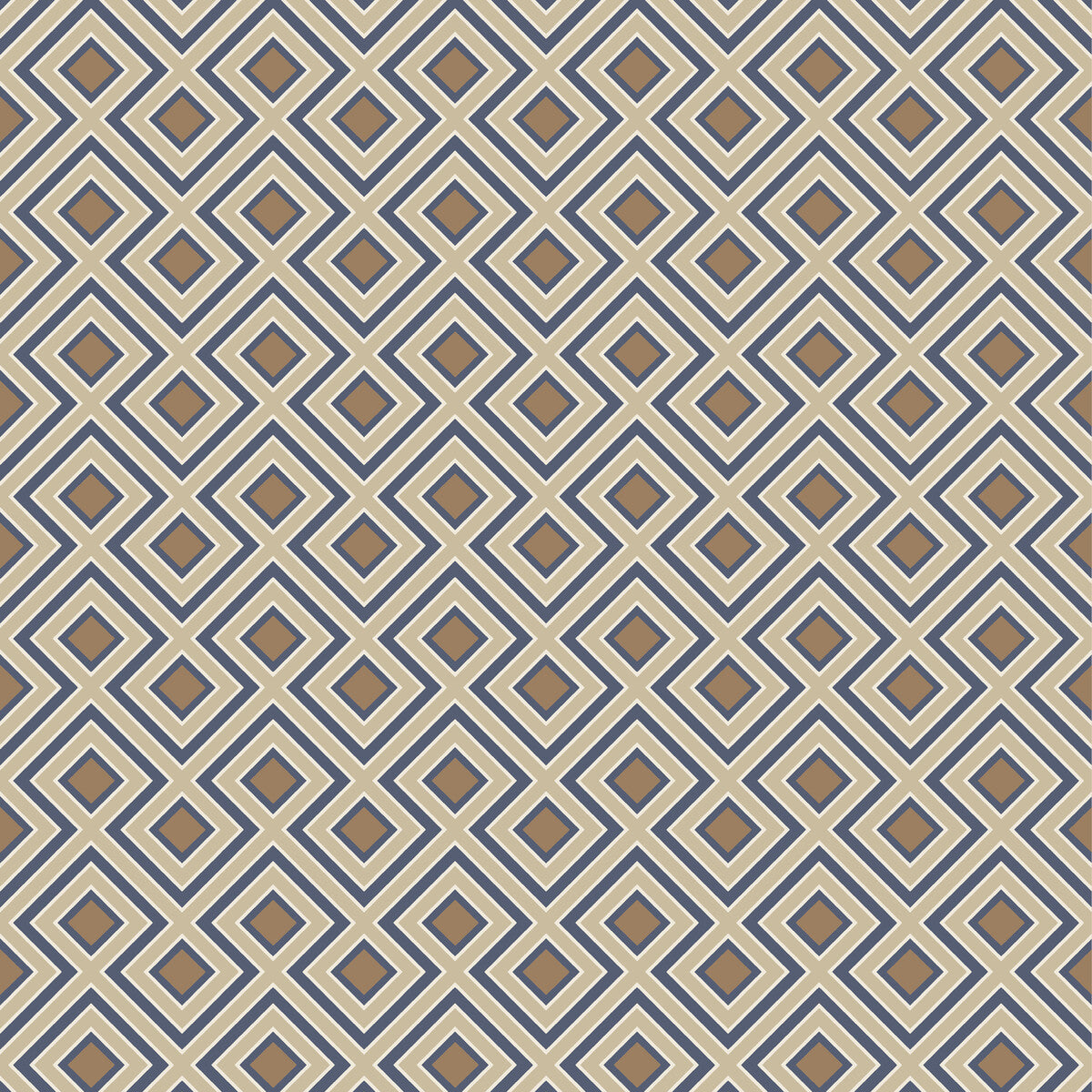 G P & J BAKER BW45098.5.0 LA FIORENTINA SMALL INDIGO Wallpaper - Eade's Wallpaper