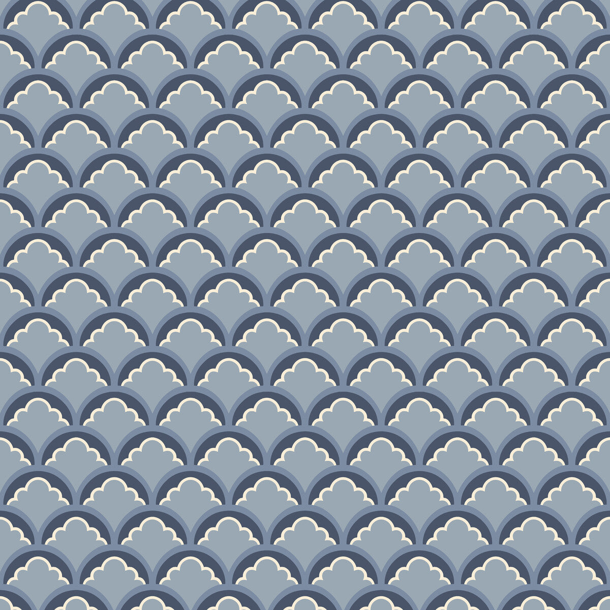 G P & J BAKER BW45099.1.0 MOUNT TEMPLE SMALL BLUE Wallpaper - Eade's Wallpaper