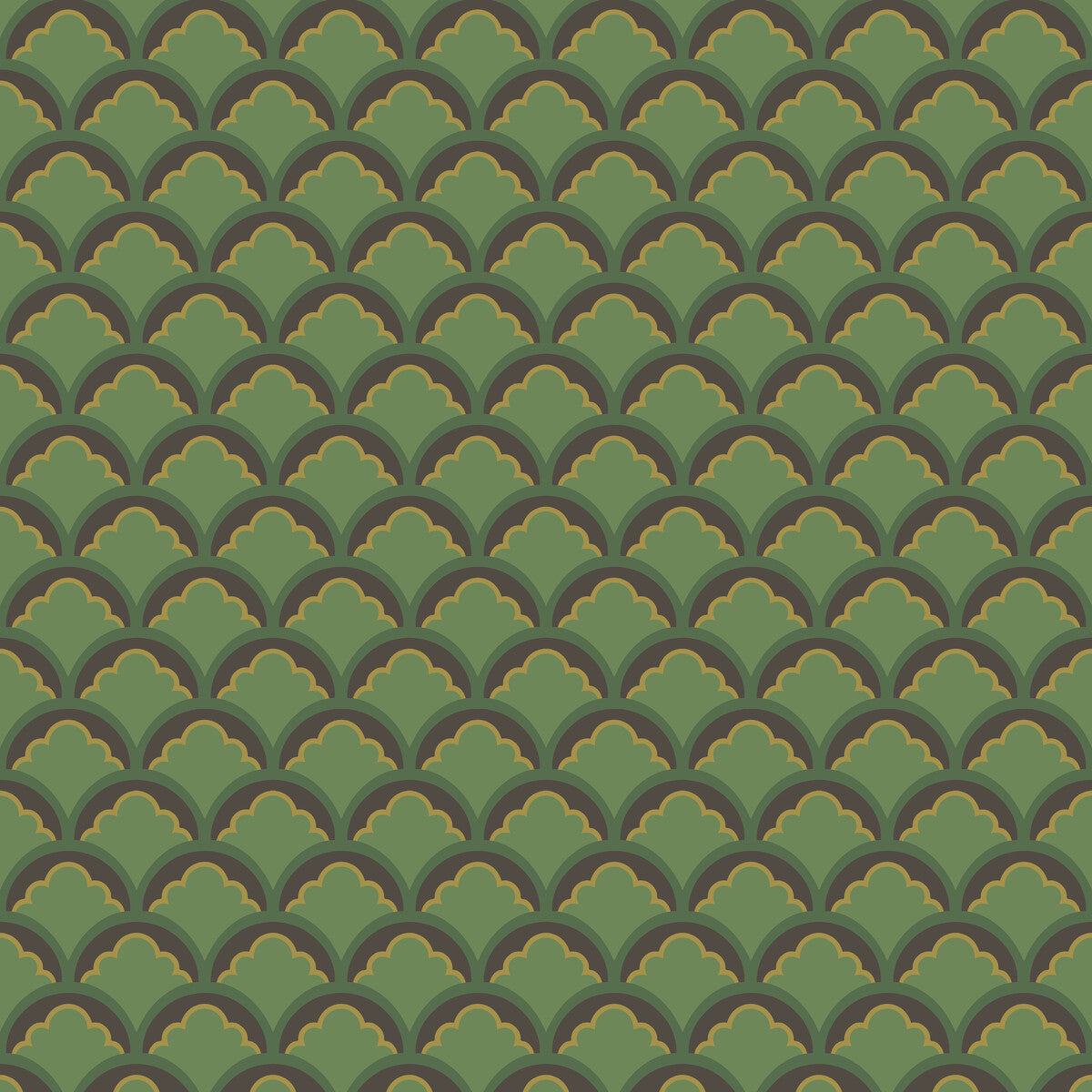 G P & J BAKER BW45099.3.0 MOUNT TEMPLE SMALL EMERALD Wallpaper - Eade's Wallpaper