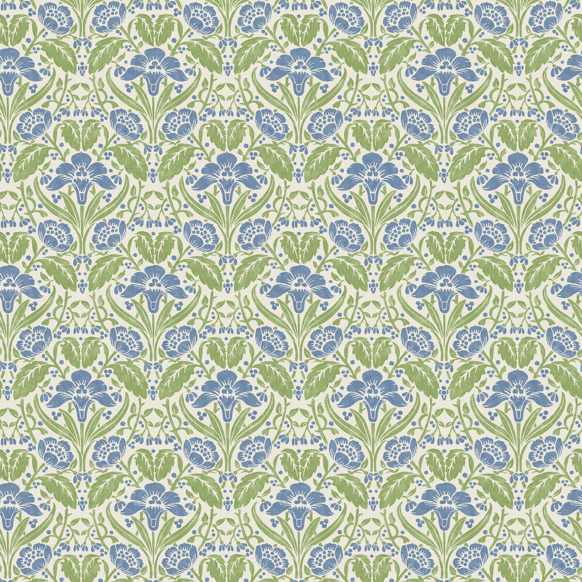 G P & J BAKER BW45101.2.0 IRIS MEADOW BLUE/GREEN Wallpaper - Eade's Wallpaper