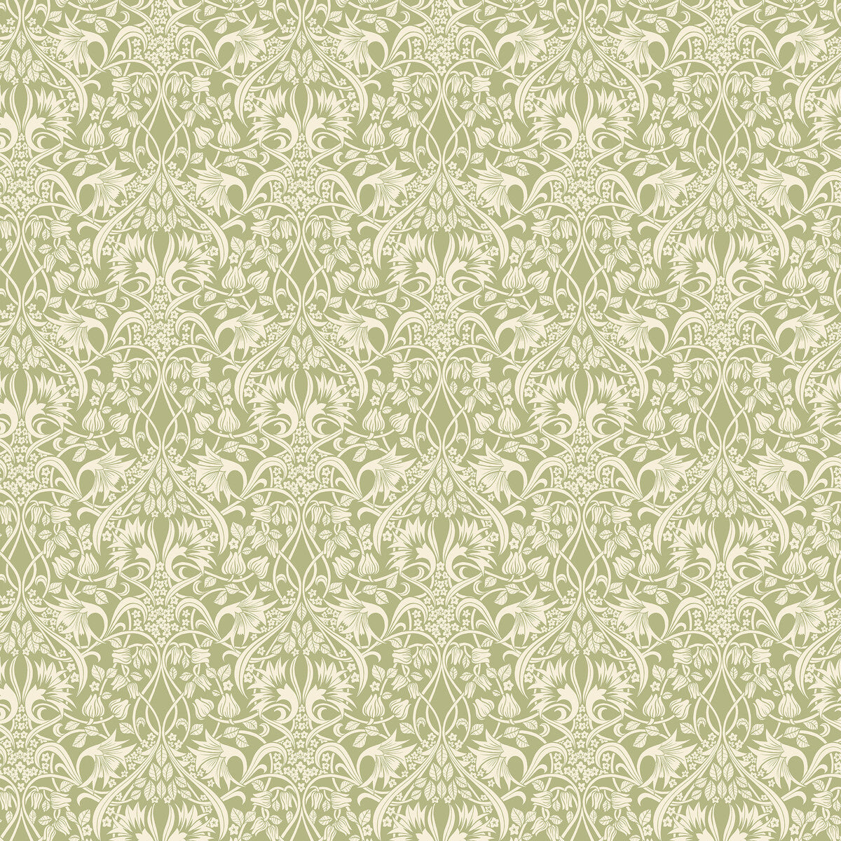G P & J BAKER BW45102.1.0 FRITILLERIE GREEN Wallpaper - Eade's Wallpaper