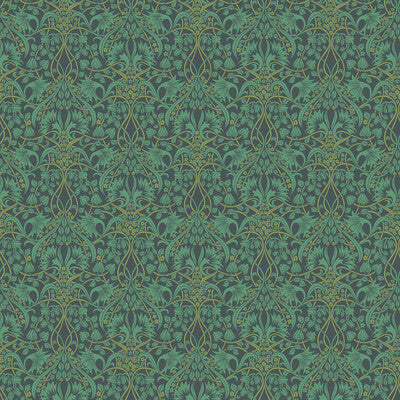 G P & J BAKER BW45102.5.0 FRITILLERIE INDIGO/TEAL Wallpaper - Eade's Wallpaper