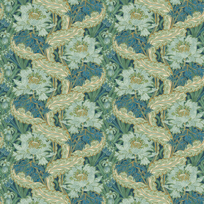 G P & J BAKER BW45105.2.0 BRANTWOOD INDIGO/TEAL Wallpaper - Eade's Wallpaper