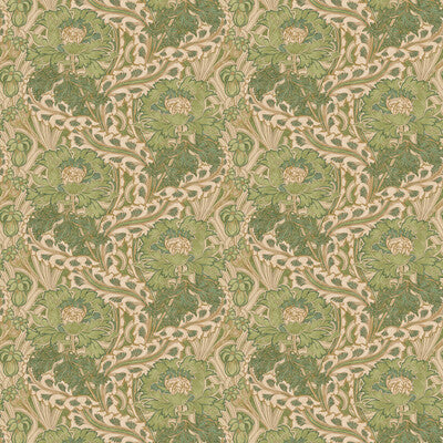 G P & J BAKER BW45105.3.0 BRANTWOOD GREEN Wallpaper - Eade's Wallpaper