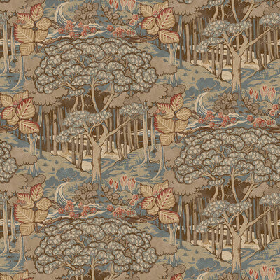 G P & J BAKER BW45106.2.0 RUSKIN TEAL Wallpaper - Eade's Wallpaper