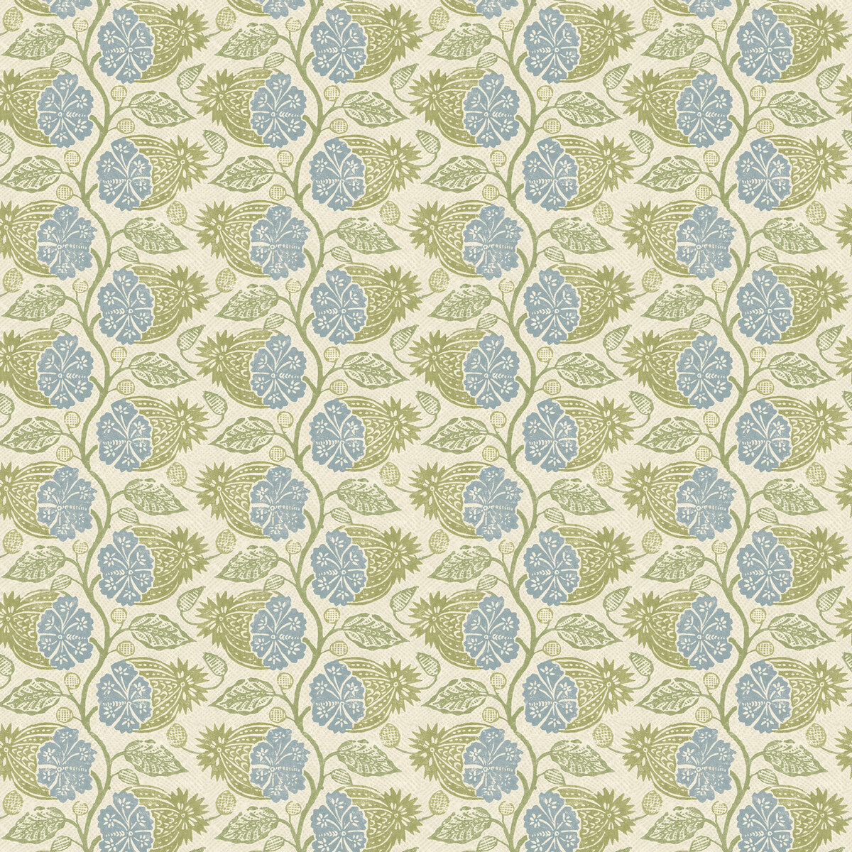 G P & J BAKER BW45114.1.0 CALCOT GREEN/BLUE Wallpaper - Eade's Wallpaper