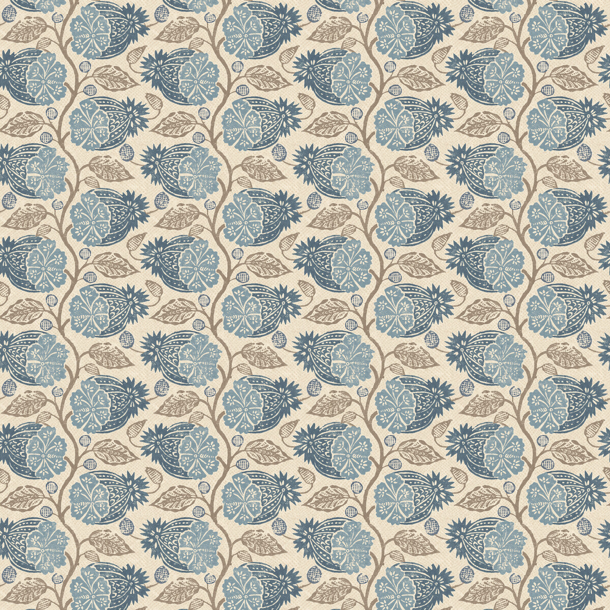 G P & J BAKER BW45114.3.0 CALCOT INDIGO Wallpaper - Eade's Wallpaper