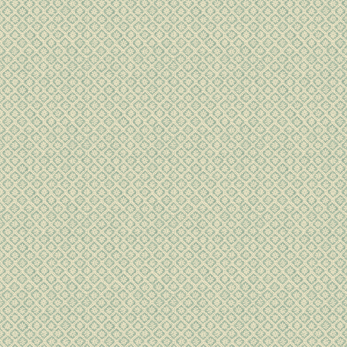 G P & J BAKER BW45119.2.0 INDUS FLOWER AQUA Wallpaper - Eade's Wallpaper